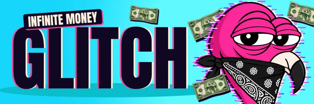 Infinite Money Glitch (GLITCH) token artwork from the DexScreener token profile