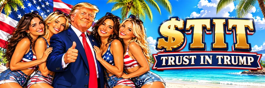 Trust in Trump (TIT) token artwork from the DexScreener token profile