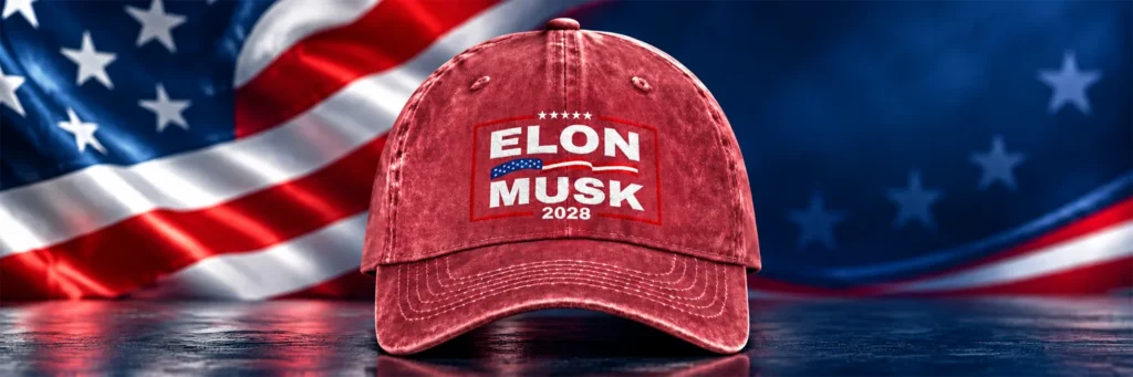 President 2028 (ELON2028) token artwork from the DexScreener token profile