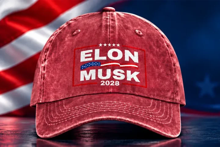 President 2028 (ELON2028) token artwork from the DexScreener token profile