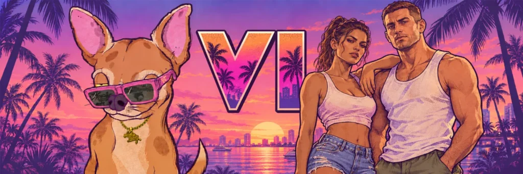 GTA6DOG (CHICO) token artwork from the DexScreener token profile